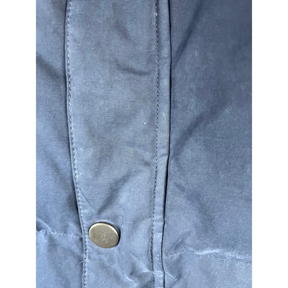 Roundtree & Yorke Outdoors Navy Puffer Vest Men's Medium Quilted Snap Zip - Picture 3 of 13